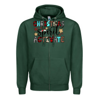 Sports Green christmas spirit activate Zipper Hoodie - JahusDesignShop