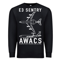 Black e 3 sentry awacs plane gift Premium Sweatshirt - DesigneFamous