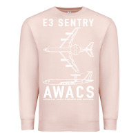 Pale Pink e 3 sentry awacs plane gift Premium Sweatshirt - DesigneFamous