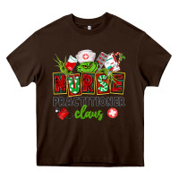 Chocolate Brown nurse practitioner claus Heavy Core Tee - CowGirlArtShop