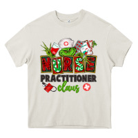 Cream nurse practitioner claus Heavy Core Tee - CowGirlArtShop