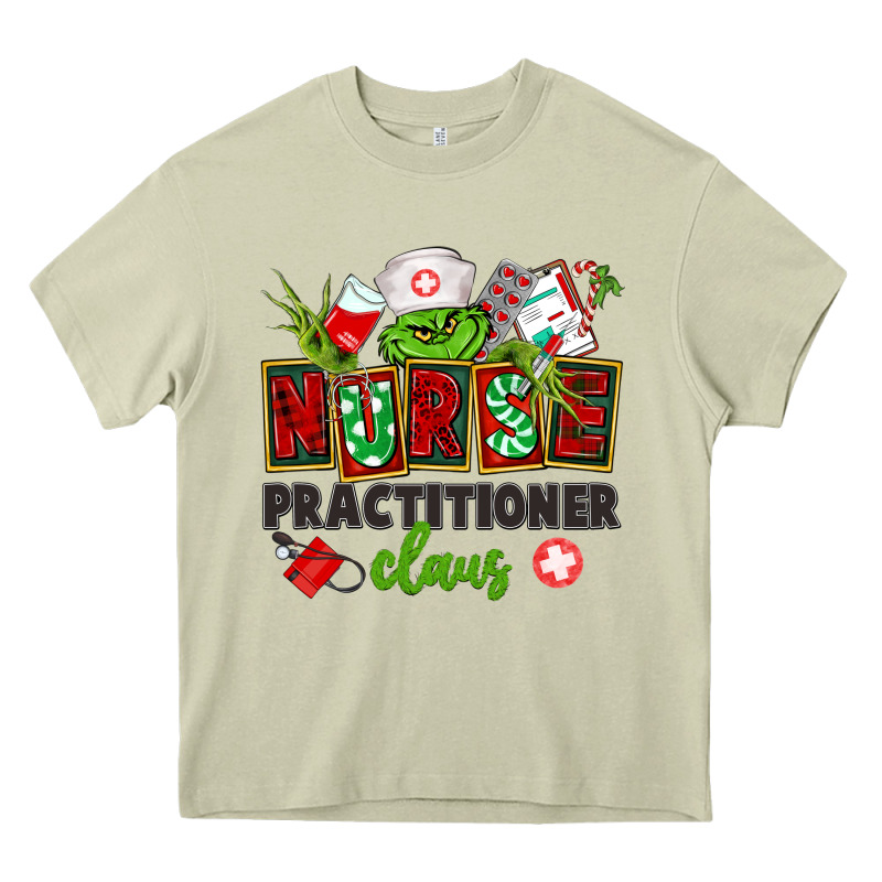 Nurse Practitioner Claus Heavy Core Tee by CowGirlArtShop | Teevron