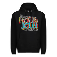 Black have a holly jolly christmas Premium Hoodie - CowhideDigitalArt