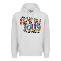 Dove Grey have a holly jolly christmas Premium Hoodie - CowhideDigitalArt