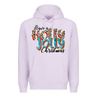 Lilac have a holly jolly christmas Premium Hoodie - CowhideDigitalArt