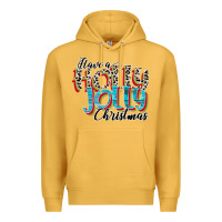 Mustard have a holly jolly christmas Premium Hoodie - CowhideDigitalArt