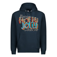 Navy have a holly jolly christmas Premium Hoodie - CowhideDigitalArt