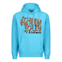 Ocean Blue have a holly jolly christmas Premium Hoodie - CowhideDigitalArt
