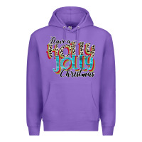 Purple have a holly jolly christmas Premium Hoodie - CowhideDigitalArt