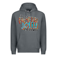 Rock have a holly jolly christmas Premium Hoodie - CowhideDigitalArt