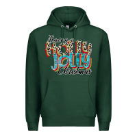 Sports Green have a holly jolly christmas Premium Hoodie - CowhideDigitalArt