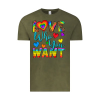 Vintage Olive Western Love Who You Want Vintage Tee - BundleAndBundleShop