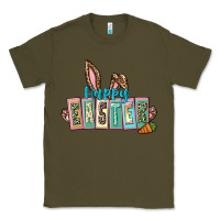 Army Green Happy Easter Easter Day Classic Tee - CowGirlArtShop