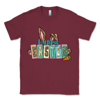 Burgundy Happy Easter Easter Day Classic Tee - CowGirlArtShop