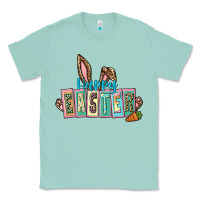 Seafoam Happy Easter Easter Day Classic Tee - CowGirlArtShop