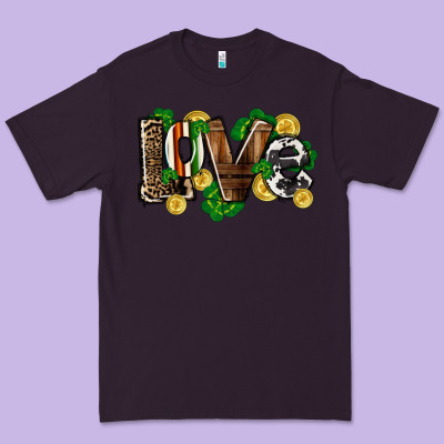 Western Love St. Patrick's Day Premium Tee Designed By Cowgirlartshop