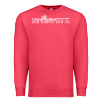 Cardinal uss nimitz navy supercarrier aircraft carrier gift Premium Sweatshirt - DesigneFamous