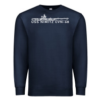 Navy uss nimitz navy supercarrier aircraft carrier gift Premium Sweatshirt - DesigneFamous