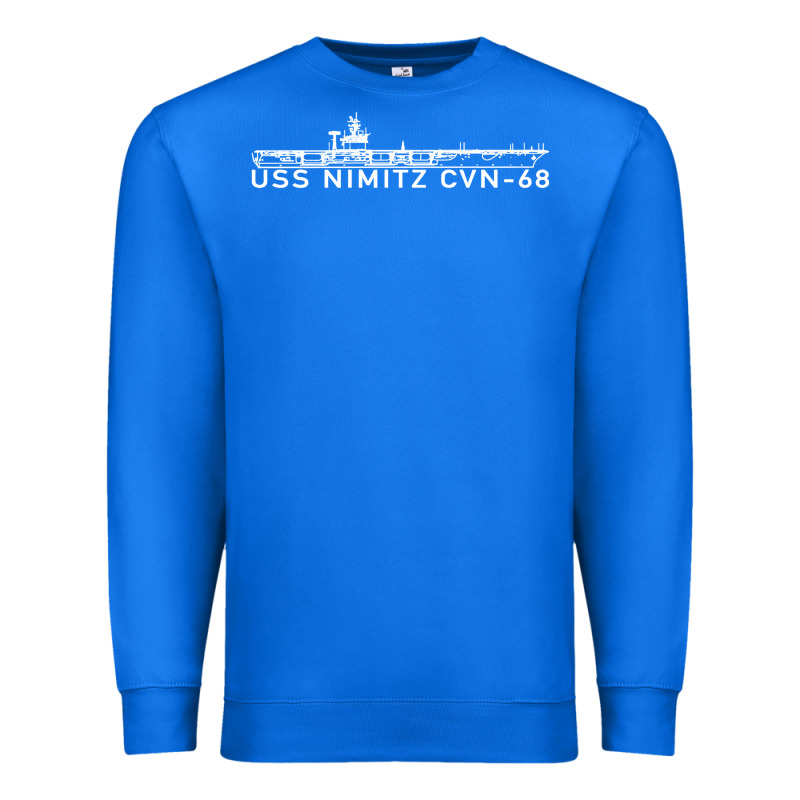 Uss Nimitz Navy Supercarrier Aircraft Carrier Gift Premium Sweatshirt by DesigneFamous | Teevron