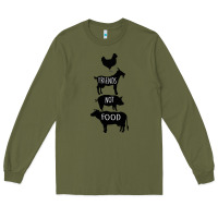 Army Green Friend Not Food Long Sleeve Tee - Bettercallsaul