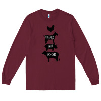 Burgundy Friend Not Food Long Sleeve Tee - Bettercallsaul