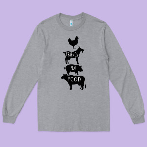 Friend Not Food Long Sleeve Tee Designed By Bettercallsaul