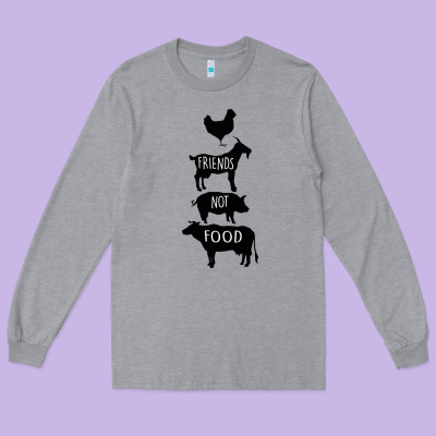 Friend Not Food Long Sleeve Tee Designed By Bettercallsaul
