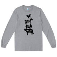Heather Grey Friend Not Food Long Sleeve Tee - Bettercallsaul