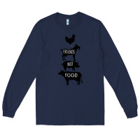 Navy Friend Not Food Long Sleeve Tee - Bettercallsaul