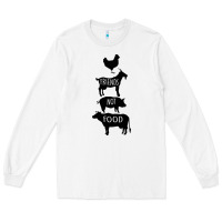 White Friend Not Food Long Sleeve Tee - Bettercallsaul