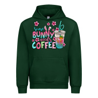 Forest Green some bunny needs coffee easter Urban Hoodie - Jasminsmagicworld