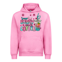 Fuchsia Pink some bunny needs coffee easter Urban Hoodie - Jasminsmagicworld