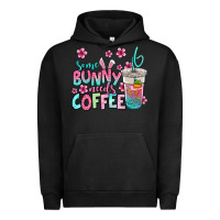 Pigment Black some bunny needs coffee easter Urban Hoodie - Jasminsmagicworld