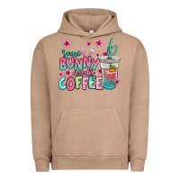 Pigment Burro some bunny needs coffee easter Urban Hoodie - Jasminsmagicworld