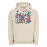Pigment French Oak some bunny needs coffee easter Urban Hoodie - Jasminsmagicworld