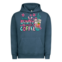 Pigment Midnight Navy some bunny needs coffee easter Urban Hoodie - Jasminsmagicworld