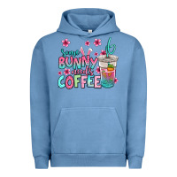Pigment Pebble Blue some bunny needs coffee easter Urban Hoodie - Jasminsmagicworld