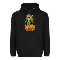 Black pumpkin polka dot, sunflower Heavyweight Hoodie - JahusDesignShop