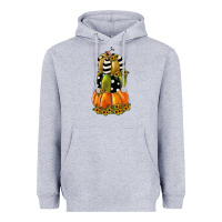 Heather Grey pumpkin polka dot, sunflower Heavyweight Hoodie - JahusDesignShop