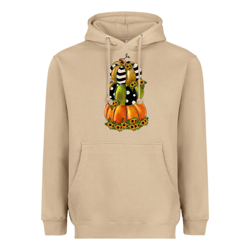Pumpkin Polka Dot, Sunflower Heavyweight Hoodie by JahusDesignShop | Teevron