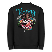 Black racing girl Heavyweight Sweatshirt - JahusDesignShop