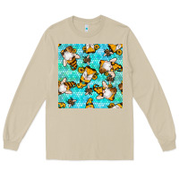 Mushroom honey bee gnomes seamless pattern Long Sleeve Tee - BundleAndBundleShop