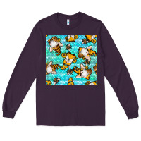 Plum honey bee gnomes seamless pattern Long Sleeve Tee - BundleAndBundleShop