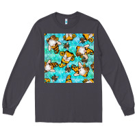 Smoke honey bee gnomes seamless pattern Long Sleeve Tee - BundleAndBundleShop