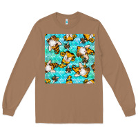 Toasted Coconut honey bee gnomes seamless pattern Long Sleeve Tee - BundleAndBundleShop