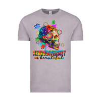 Vintage Zinc Neurodiversity Is Beautiful Vintage Tee - FaDigitalArtStudio