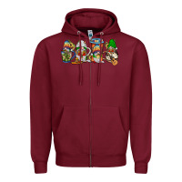 Burgundy mexican gnomies coffee Zipper Hoodie - JahusDesignShop