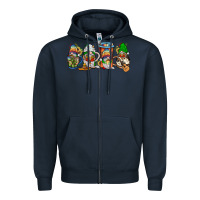 Navy mexican gnomies coffee Zipper Hoodie - JahusDesignShop
