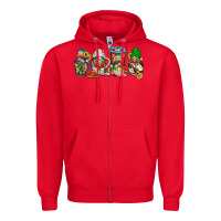 Red mexican gnomies coffee Zipper Hoodie - JahusDesignShop
