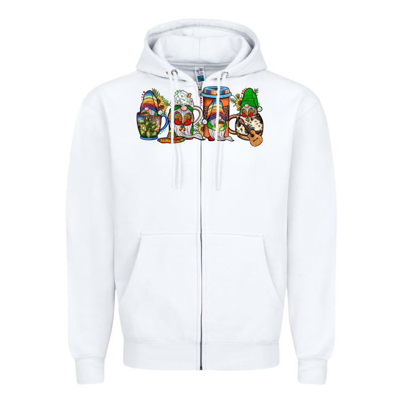 Mexican Gnomies Coffee Zipper Hoodie by JahusDesignShop | Teevron